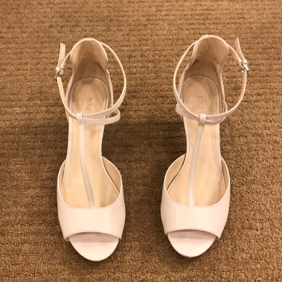 Off white Nine West mid heel pump - Picture 7 of 8